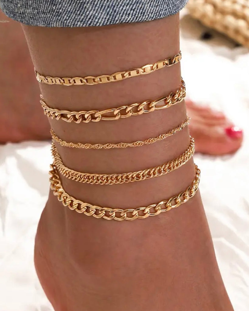 women's gold anklet gift set affordable handmade