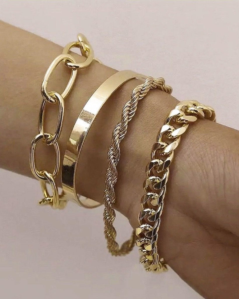 women's gold bracelet gift set affordable handmade